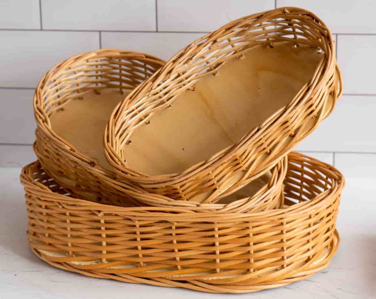 تصویر 4 از سبد حصیری بیضی مناسب استفاده روزمره